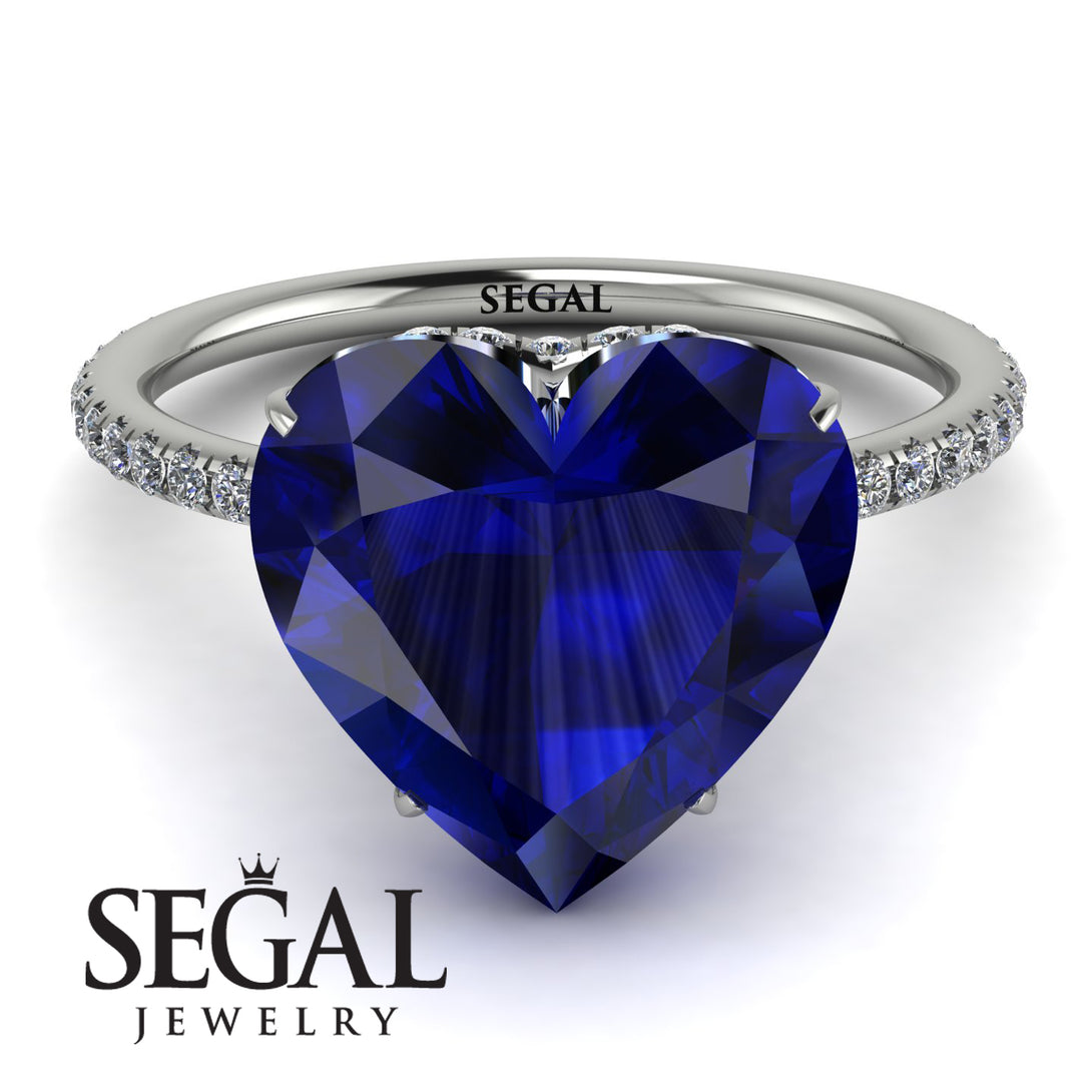 Heart Shape Sapphire Ring - Noelle No. 15